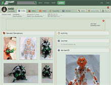 Tablet Screenshot of 4450.deviantart.com