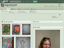 Tablet Screenshot of dragon-princess08.deviantart.com