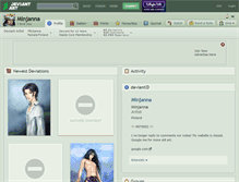 Tablet Screenshot of minjanna.deviantart.com