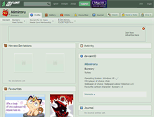 Tablet Screenshot of mimiroru.deviantart.com