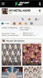 Mobile Screenshot of my-metal-hand.deviantart.com