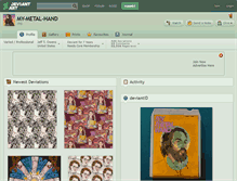 Tablet Screenshot of my-metal-hand.deviantart.com