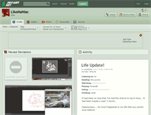 Tablet Screenshot of likemaniac.deviantart.com