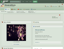 Tablet Screenshot of mizusawamisuzu.deviantart.com
