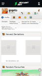 Mobile Screenshot of gogeto.deviantart.com