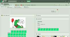 Desktop Screenshot of kr0k0dil.deviantart.com