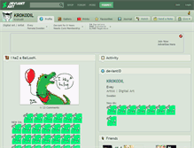 Tablet Screenshot of kr0k0dil.deviantart.com