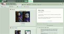Desktop Screenshot of monsterhighadults.deviantart.com
