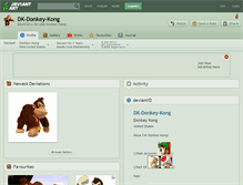 Tablet Screenshot of dk-donkey-kong.deviantart.com
