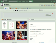 Tablet Screenshot of kittyken.deviantart.com