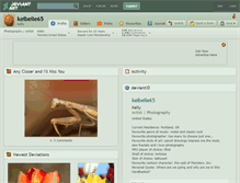 Tablet Screenshot of kelbelle65.deviantart.com