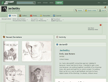 Tablet Screenshot of jan3sst0ry.deviantart.com