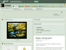 Tablet Screenshot of compose.deviantart.com