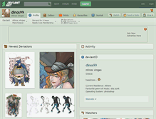 Tablet Screenshot of dinos99.deviantart.com