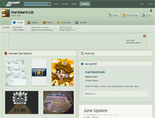 Tablet Screenshot of mariokartclub.deviantart.com