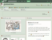 Tablet Screenshot of besidequietwaters.deviantart.com