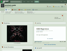 Tablet Screenshot of premium-suede.deviantart.com