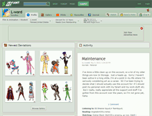 Tablet Screenshot of l-word.deviantart.com