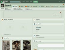 Tablet Screenshot of hannami.deviantart.com