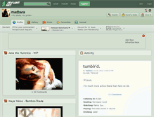 Tablet Screenshot of madbara.deviantart.com