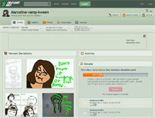 Tablet Screenshot of marceline-vamp-kween.deviantart.com