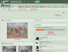 Tablet Screenshot of ethanq.deviantart.com