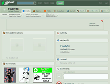 Tablet Screenshot of finally18.deviantart.com