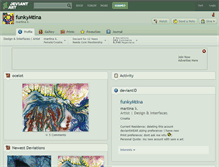 Tablet Screenshot of funkymtina.deviantart.com