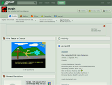 Tablet Screenshot of mezin.deviantart.com