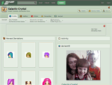 Tablet Screenshot of galactic-crystal.deviantart.com