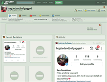 Tablet Screenshot of hogtiedandballgagged.deviantart.com
