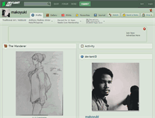 Tablet Screenshot of makoyuki.deviantart.com