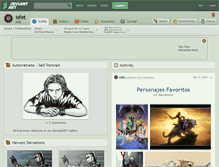 Tablet Screenshot of isfet.deviantart.com