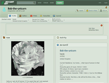 Tablet Screenshot of bob-the-unicorn.deviantart.com