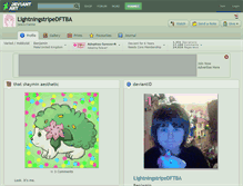 Tablet Screenshot of lightningstripedftba.deviantart.com