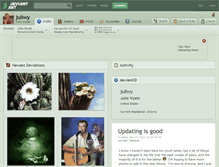 Tablet Screenshot of juliwy.deviantart.com