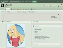 Tablet Screenshot of daffzcookie.deviantart.com