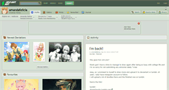 Desktop Screenshot of amandafelicia.deviantart.com
