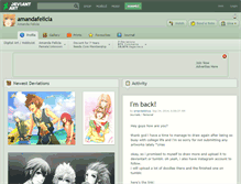 Tablet Screenshot of amandafelicia.deviantart.com