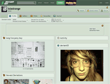 Tablet Screenshot of lolastrange.deviantart.com