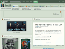 Tablet Screenshot of caseyd2k.deviantart.com