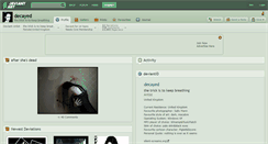 Desktop Screenshot of decayed.deviantart.com