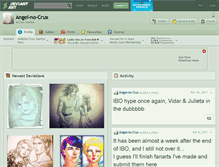 Tablet Screenshot of angel-no-crux.deviantart.com
