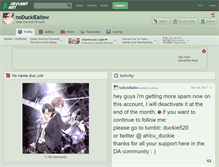 Tablet Screenshot of noduckieallow.deviantart.com