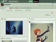Tablet Screenshot of mythocraft.deviantart.com