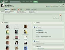 Tablet Screenshot of nevadeluca.deviantart.com