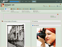 Tablet Screenshot of harlequin---art.deviantart.com