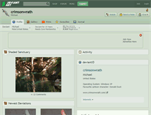 Tablet Screenshot of crimsonwrath.deviantart.com