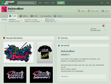 Tablet Screenshot of belleandbeer.deviantart.com