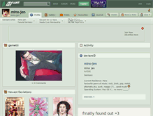 Tablet Screenshot of mino-jen.deviantart.com
